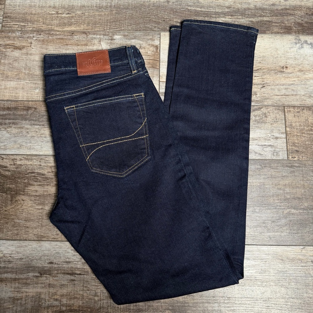 Hollister Men's Deep Indigo Slim fit Jeans 34/34